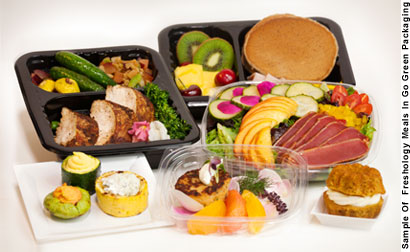 Sample of Freshology Meals In Go Green Packaging