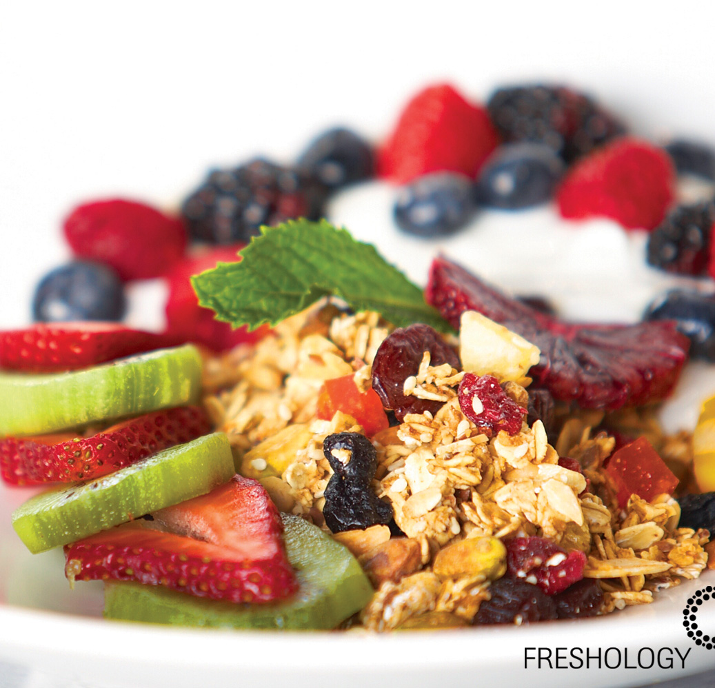 Mixed grains and berries