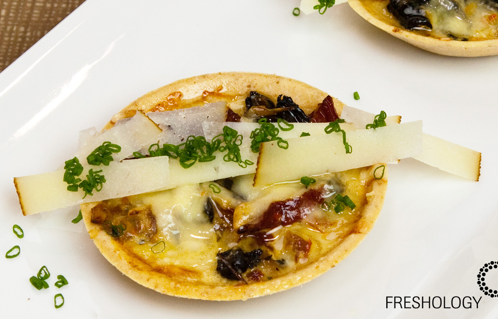 Wild mushroom quiche